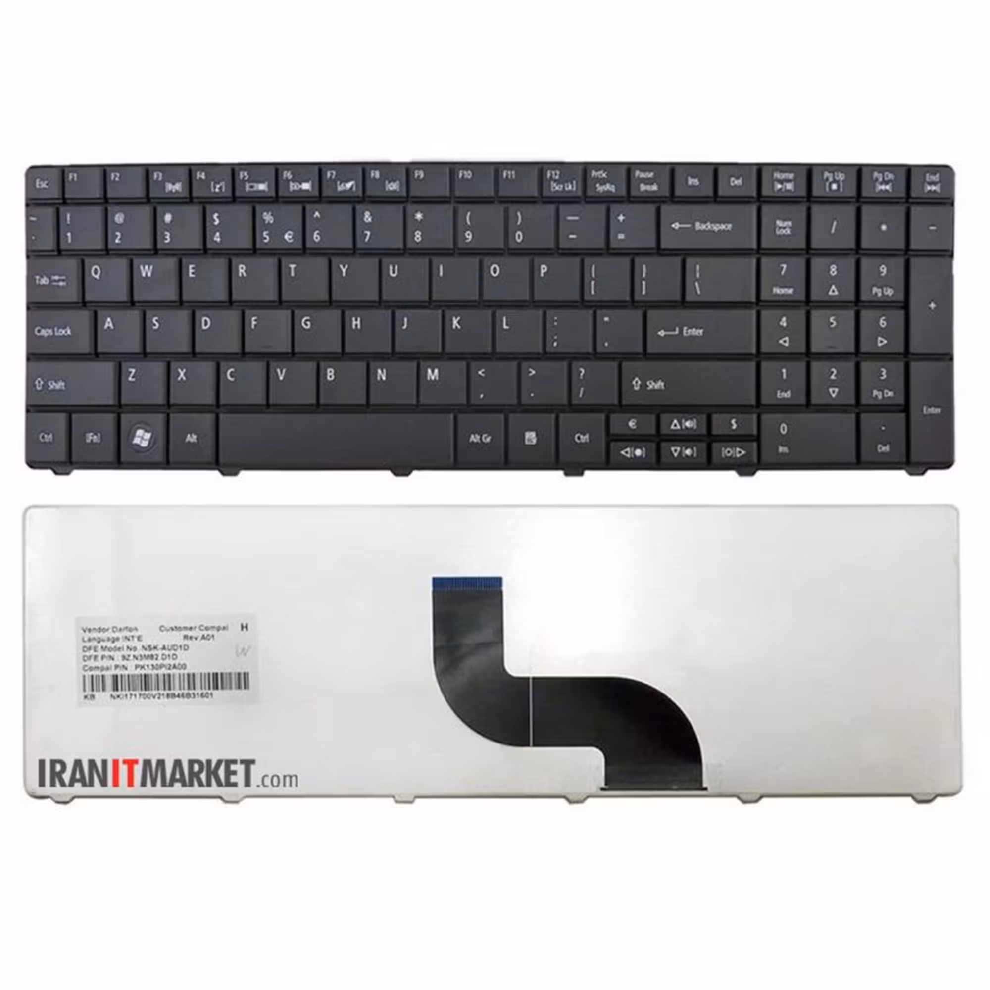کیبورد لپ تاپ ایسر KEYBOARD ACER Aspire 5535