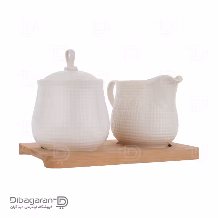 ظرف سرو شیر شکر چوب چینی