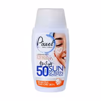 کرم ضد آفتاب بدون رنگ پیکسل spf50 مناسب پوست خشک و حساس حجم 50ml