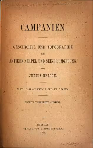 خرید و دانلود نسخه کامل کتاب Campanien : Geschichte und Topographie des antiken Neapel und seiner Umgebung