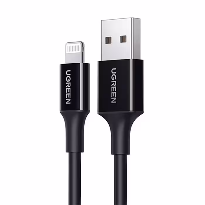 کابل شارژ و دیتا 2.4 آمپر Lightning به USB 2.0 یوگرین مدل Ugreen US155