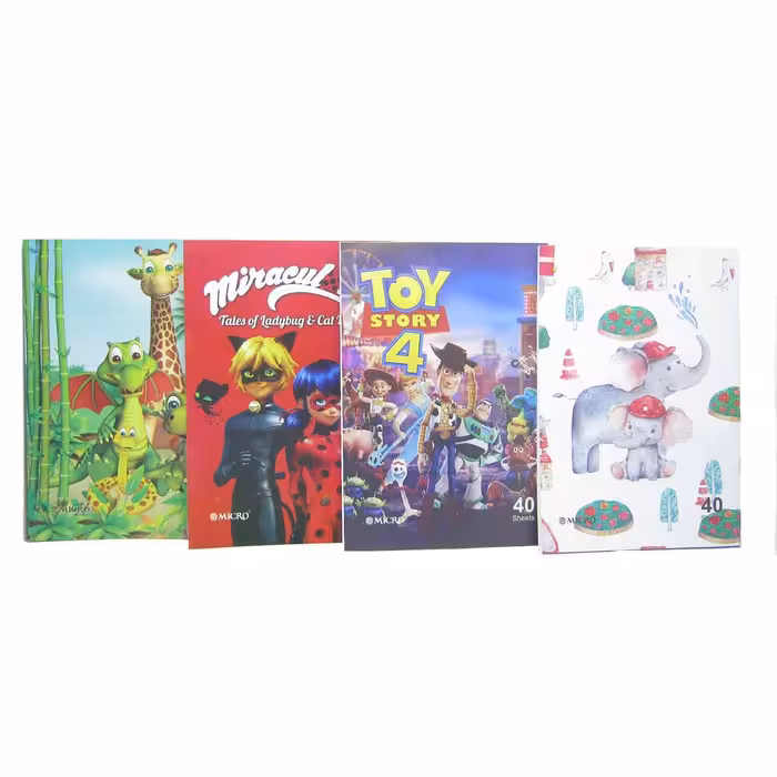 دفتر40برگ نقاشی منگنه ای میکرو