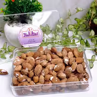 بادام پوست کاغذی  برشته یک کیلویی اعتماد  (بادام منقا ) | amazonchi