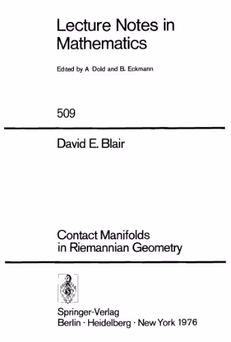 خرید و دانلود نسخه کامل کتاب Contact Manifolds in Riemannian Geometry