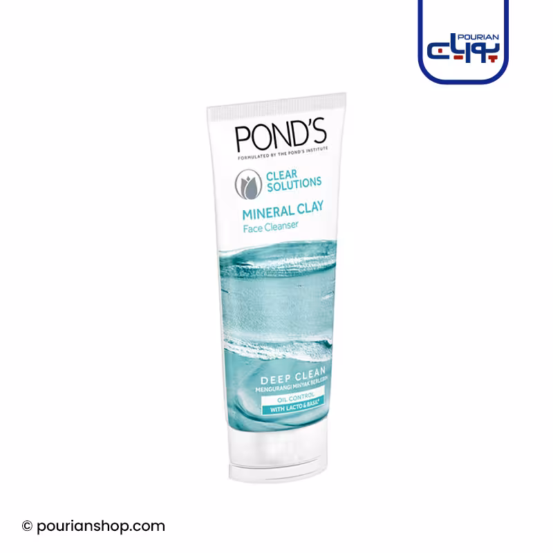 فوم شستشو صورت پوندز مدل خاک رس حجم 90 میل - OND&#039;S Clear Solution Mineral Clay Foam