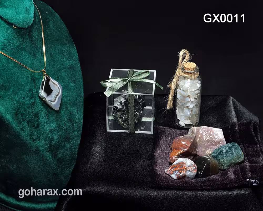 پک هدیه سنگ های زینتی و جواهرات