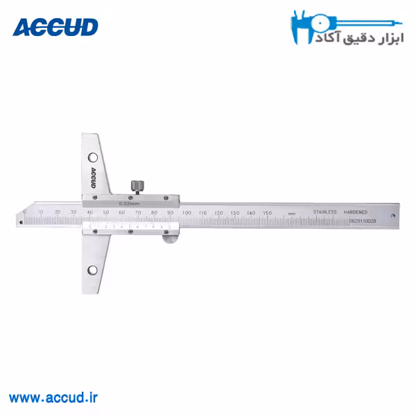 عمق سنج سوراخ دار 30 سانتی متر Accud (آکاد) مدل 175-012-11