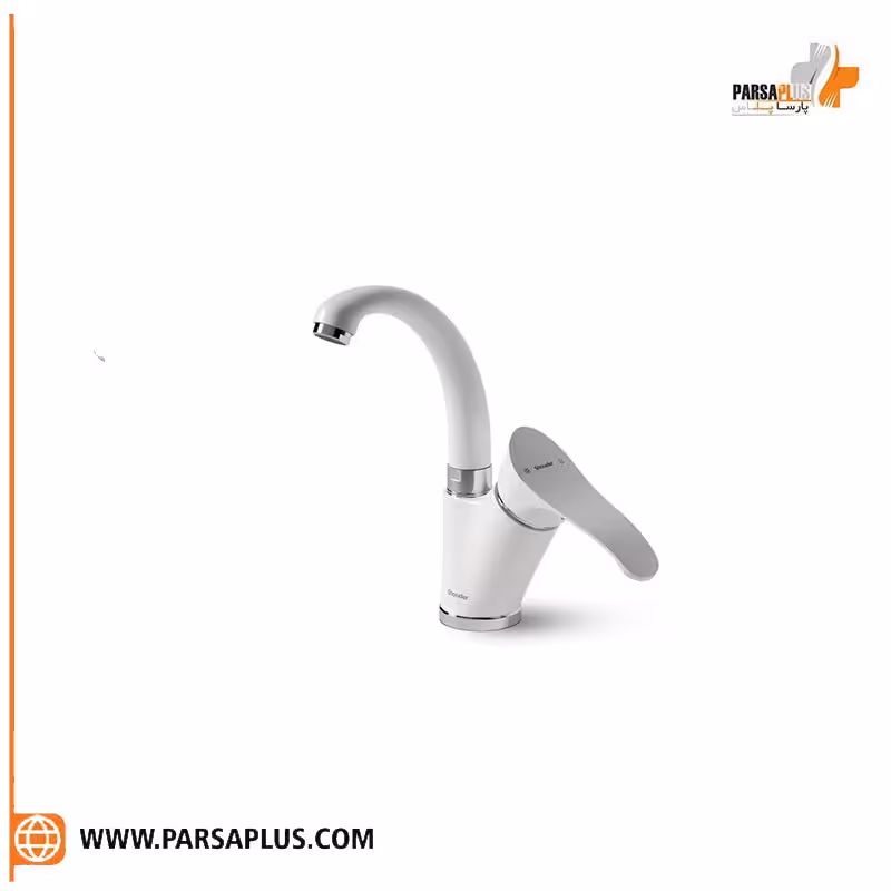 شیر روشویی زدرا شودر مدل لرد سفید کروم