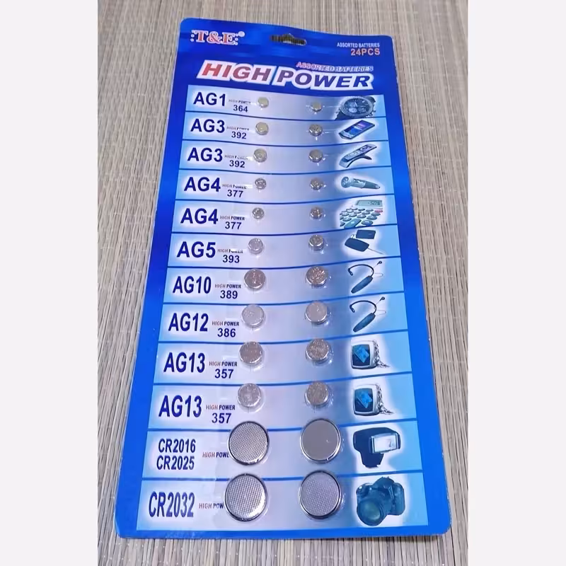 پک 24عددی باتری های سکه ایی اورجینال المان )