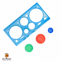 خط کش اقلیدس آبی