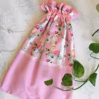 کیسه سبزی مخمل ارغوان- طرح 1