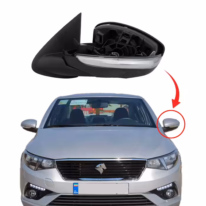 آینه بغل تارا کامل بدون تاشو برقی سمت راننده