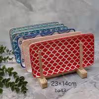 رولت‌خوری طرح‌دار دنی هوم سایز بزرگ 23×14 | ست 6 عددی
