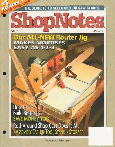خرید و دانلود نسخه کامل کتاب Woodworking Shopnotes 068 - Our All-New Router Jig