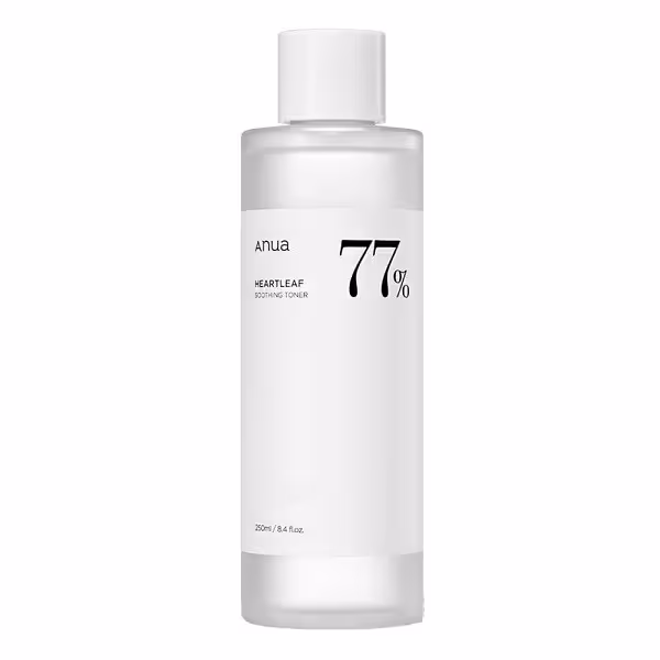 تونر تسکین دهنده آنوا مدل HEARTLEAFT 77% حجم 250 ML