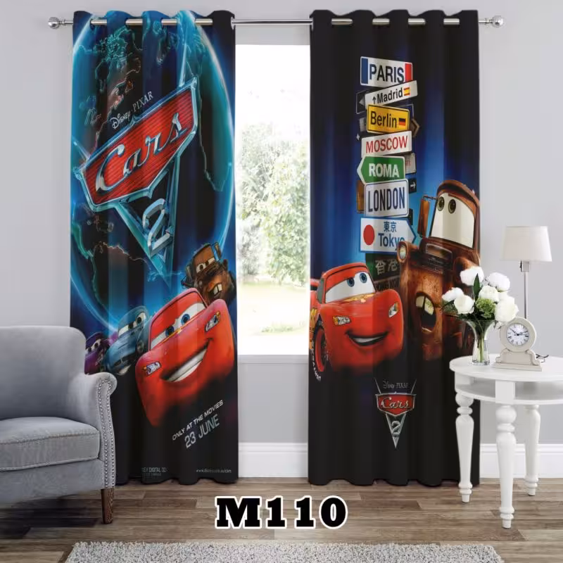 پرده سه بعدی طرح مکویین