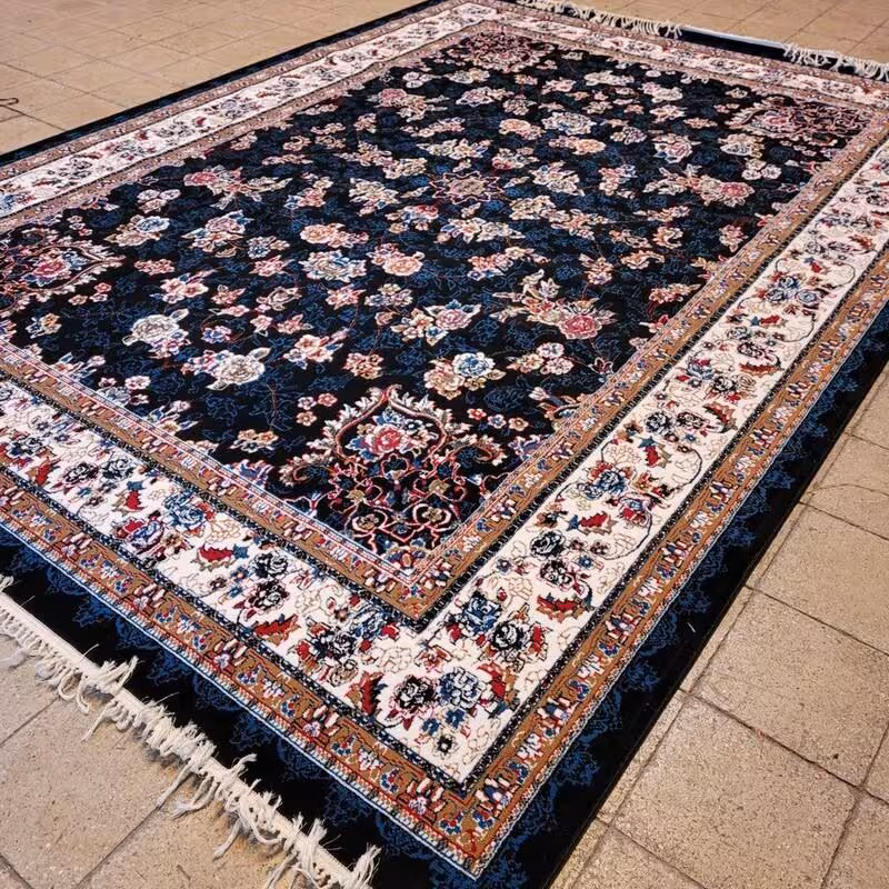 فرش ماشینی کاشان 440شانه طرح افشان گیلداسایز12متری(BCF)باارسال رایگان