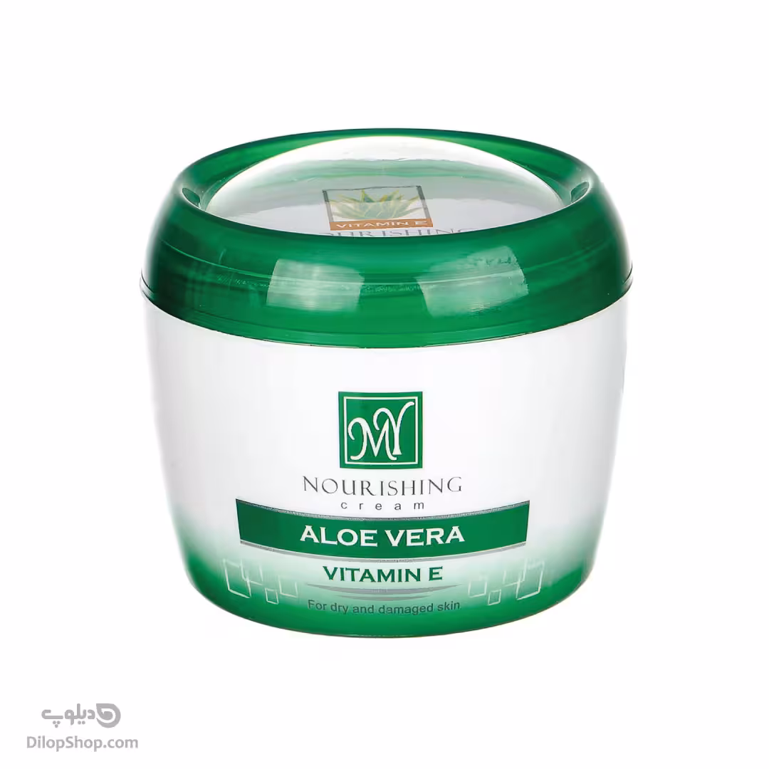 کرم مرطوب کننده دست و صورت کاسه‌ای حاوی آلوئه‌ورا مای