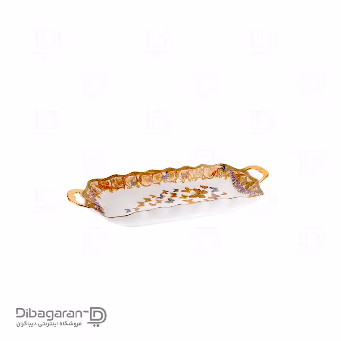 ظرف رولت خوری چینی ریما طرح پروانه کد 55339