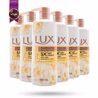 6 عدد ژل شستشوی بدن لوکس LUX مدل رایحه گل کاملیا Even-Tone Glow حجم 450 میلی لیتر (اورجینال)