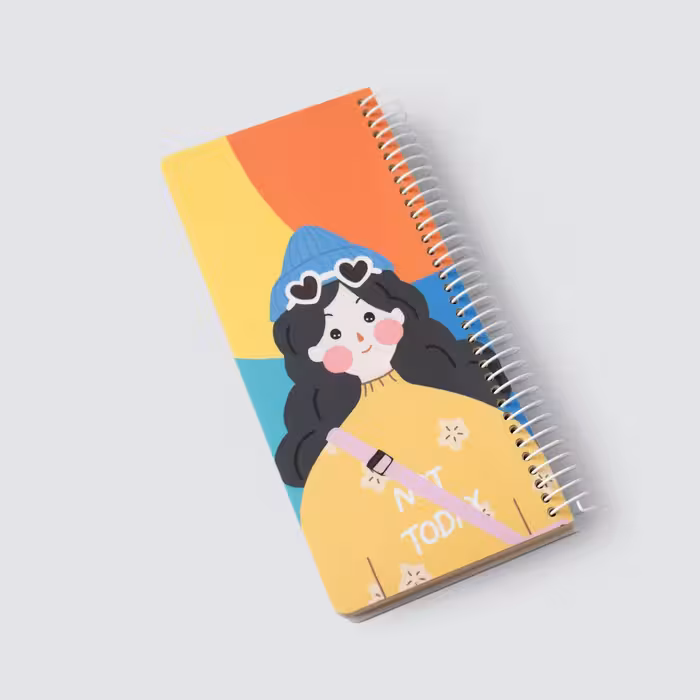 دفترچه بدون خط دختر رنگی رنگی آوان (avaan)