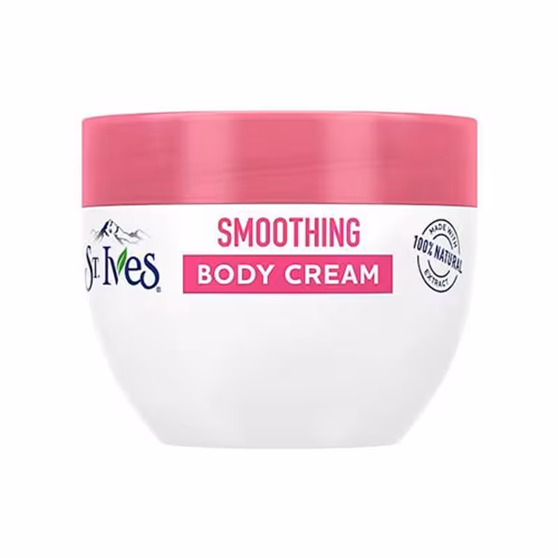 کرم بدن Body Cream سنت ایوز St Ives رایحه گل رز مدل Smoothing حجم 300ml