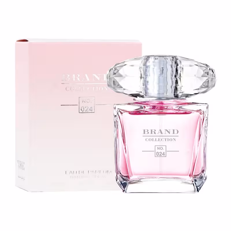 ادکلن زنانه برند کالکشن کد 024 رایحه ورساچه برایت کریستال (Versace Bright Crystal) حجم 25 میل - Brand collection