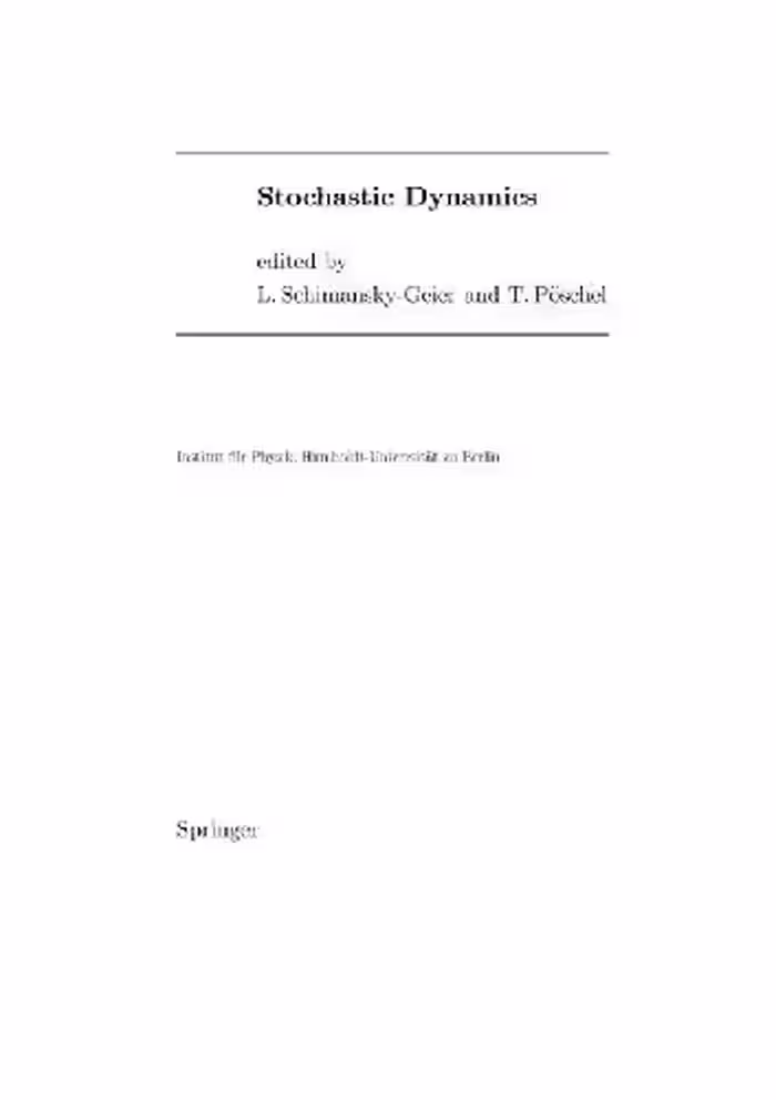 خرید و دانلود نسخه کامل کتاب Stochastic dynamics