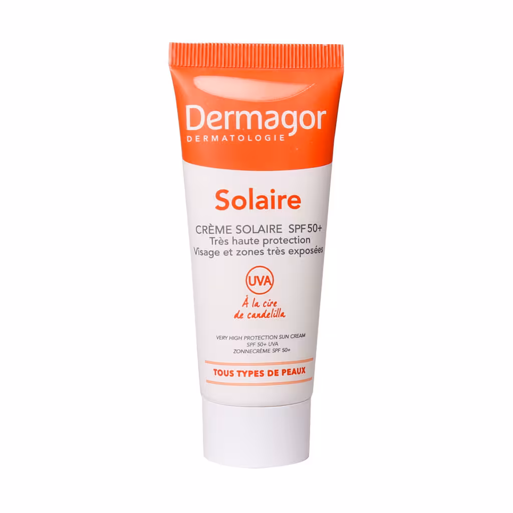 کرم ضد آفتاب SPF50 درماگور بی رنگ 40 میلی لیتر