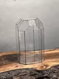 خرید شیشه تراریوم‌ چندوجهی طرح گنبدمربع ارسال فوری به تهران و سراسر ایران