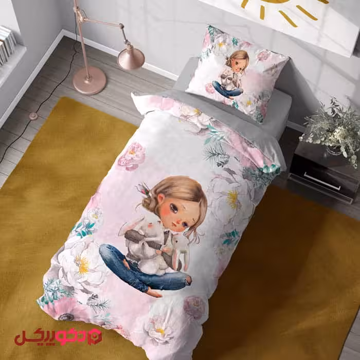 روتختی سه بعدی دختر و خرگوش BD1536