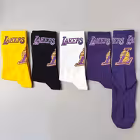 جوراب ساقدار دومینو نوشته دار سری Lakers