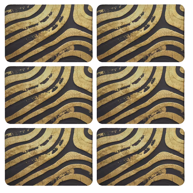 زیربشقابی طرح کلاسیک کد 8903 بسته 6 عددی | کالا مکس