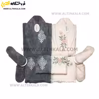 سرویس حوله عروس و داماد 10تکه گلدوزی DURUL