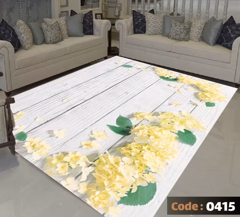 کاورفرش روفرشی دورکشدار گوشه لیفه ای طوسی کرم کد 0415