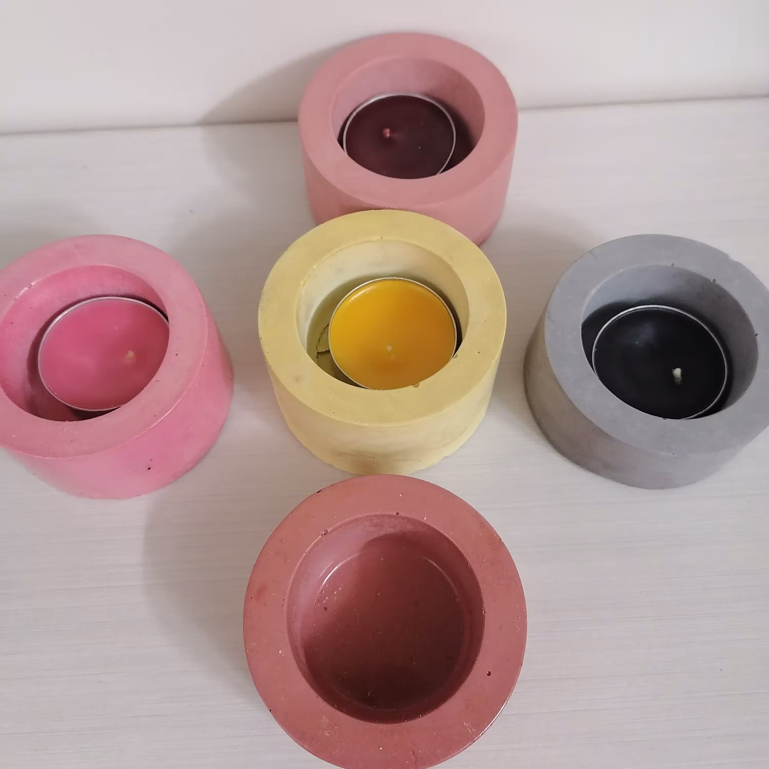 جاشمعی فانوسی همراه شمع رنگی وارمر