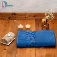 حوله حمامی طرح سورپرایز رنگ آبی