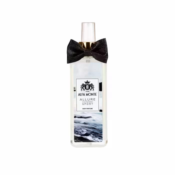 بادی اسپلش مردانه الور هوم اسپرت آلفا مونته مدل Alfa Monte Allure Homme Sports Body Splash
