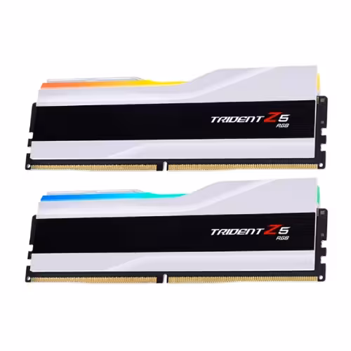 رم دسکتاپ DDR5 دو کاناله 6000 مگاهرتز جی اسکیل مدل TRIDENT Z5 WHITE RGB ظرفیت 64 گیگابایت CL36