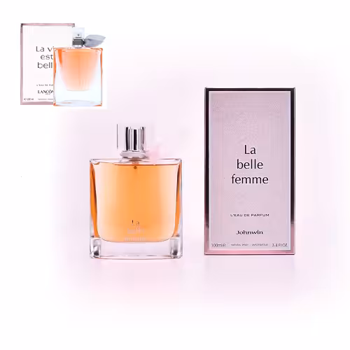 عطر ادکلن لانکوم لا ویه است بله (لاویه بل) جانوین-جکوینز |  Lancome La Vie Est Belle (La Belle Femme Jackwins) حجم 100 میل (شرکتی)