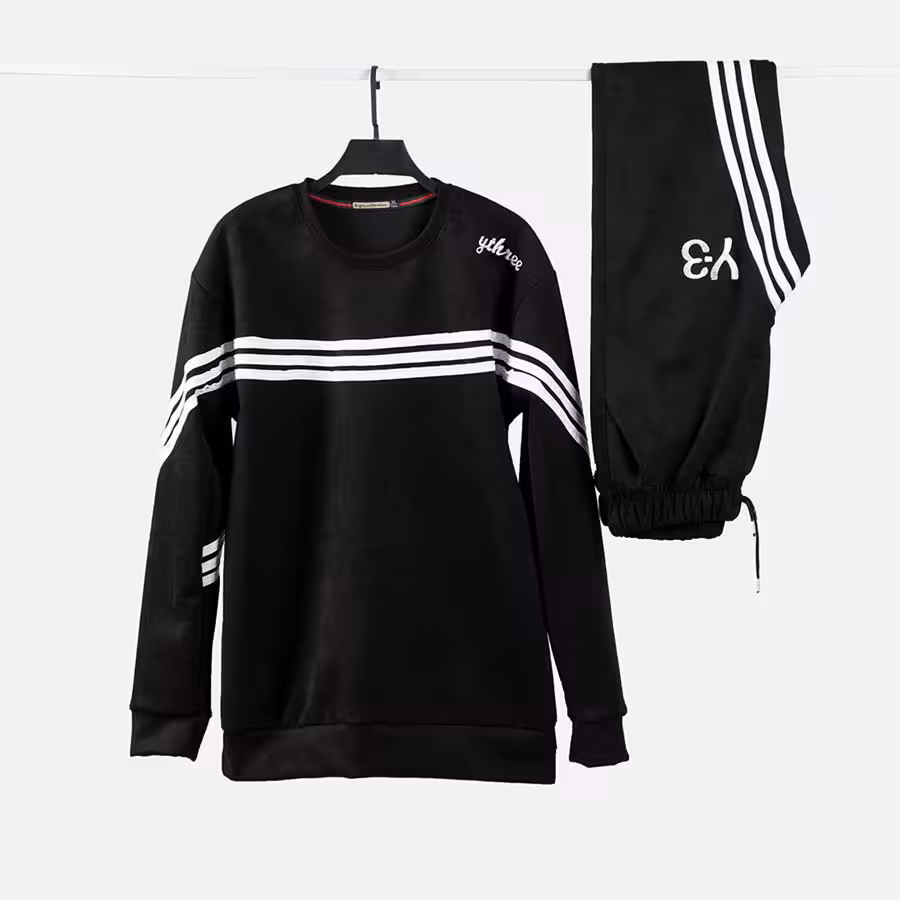 ست بلوز و شلوار black_Adidas مدل 2168