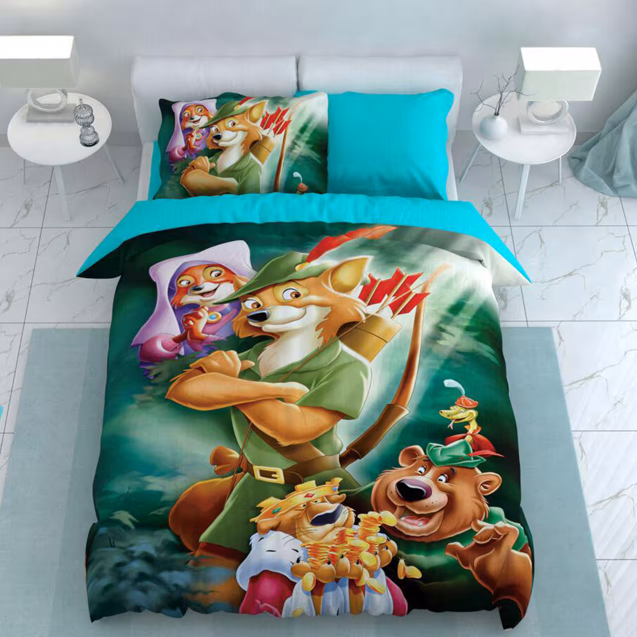 سرویس لحاف روتختی ترکسان یک نفره 4 تیکه کد D77