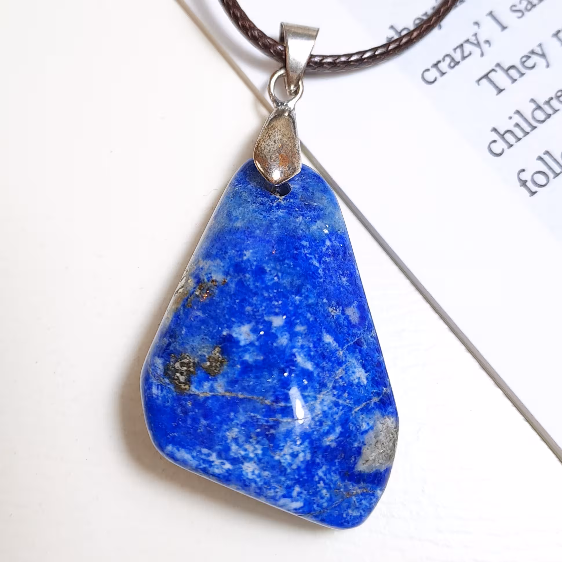 گردنبند زنانه و مردانه سنگ لاجورد افغان اصل و طبیعی