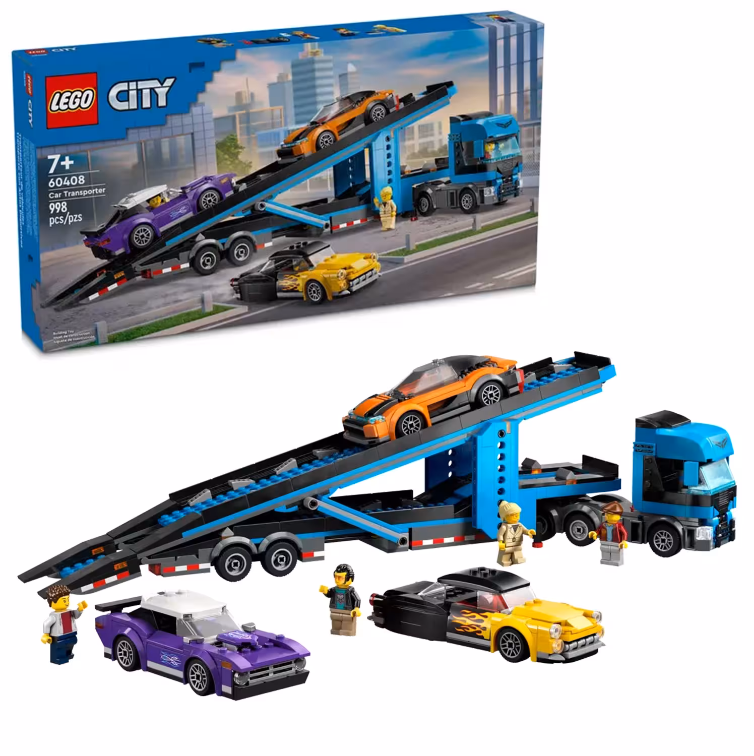 لگو سیتی مدل 60408 کامیون حمل خودرو