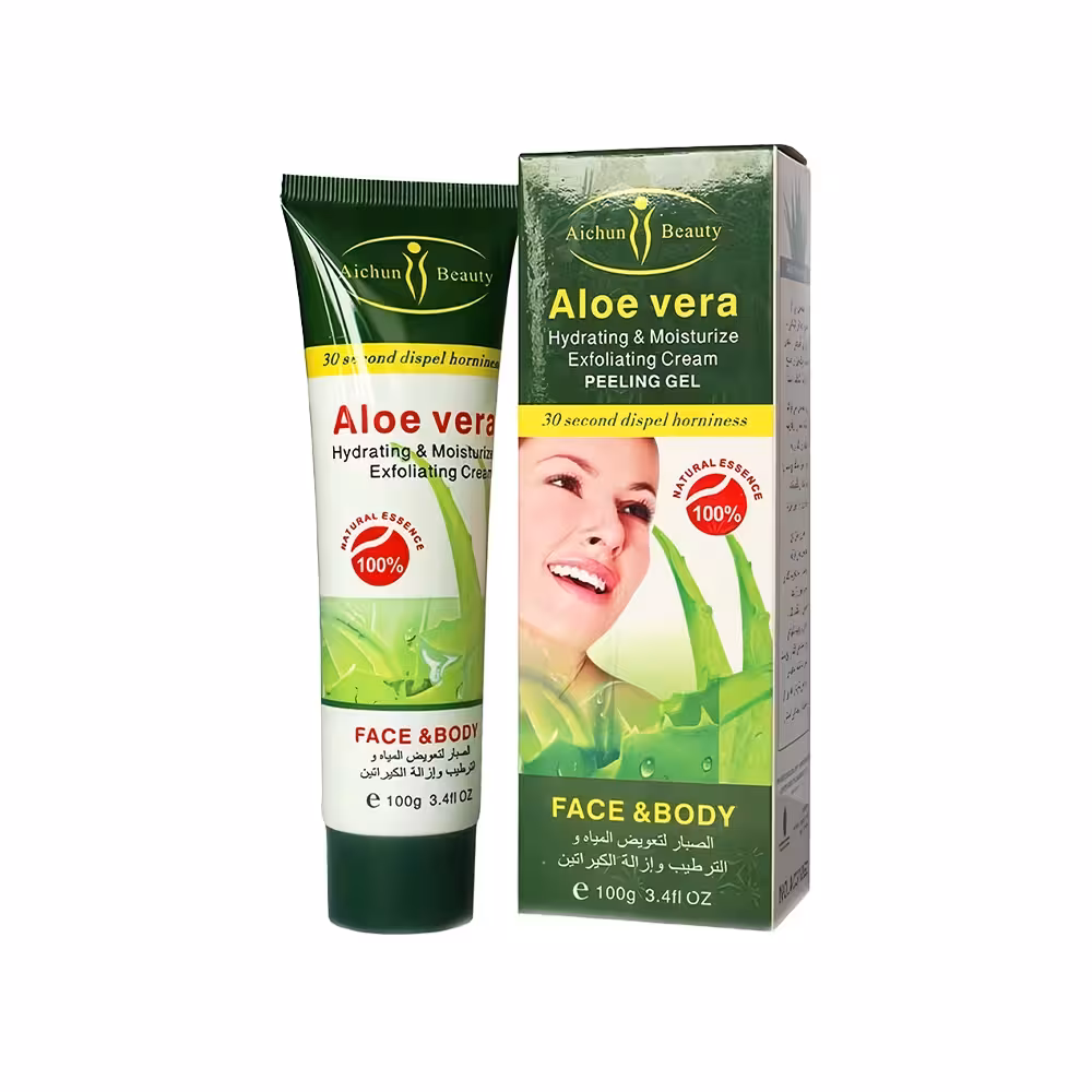 ماسک لایه بردار عصاره  آلوئه ورا ایچون بیوتی مدل Aichun Beauty Aloe vera Peeling Gel For Face And Body