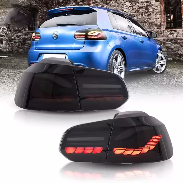 جفت چراغ اسپرت عقب گلف هاچبک GTI  2014-2008