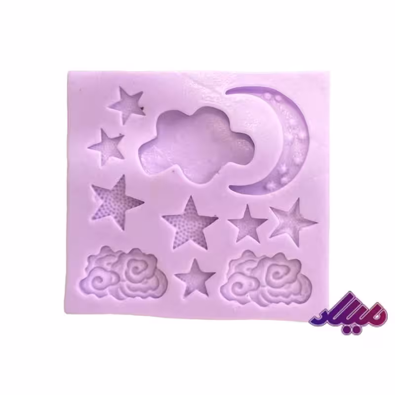 قالب سیلیکونی ابر ماه ستاره 7*7