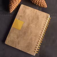 دفتر یادداشت طرح چرم کرم