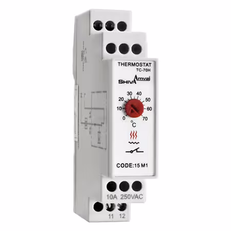 ترموستات تابلویی فن سری M شیوا امواج کد 15M1مدل TC-70C