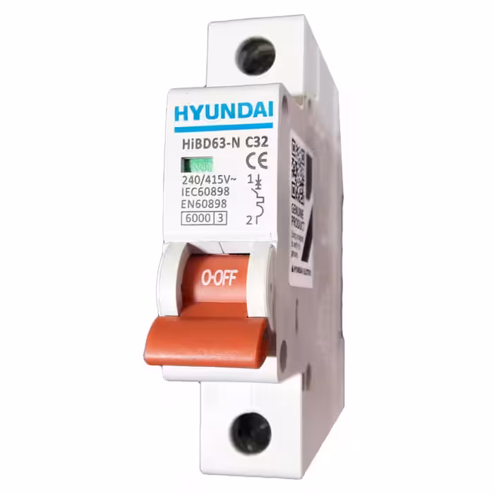 فیوز مینیاتوری تک فاز 32 آمپر هیوندای کد C32